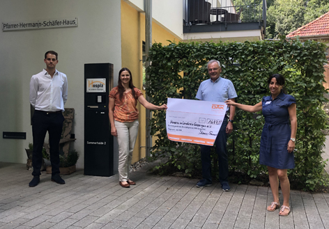 DAK Mitarbeiter spenden an das Hospiz