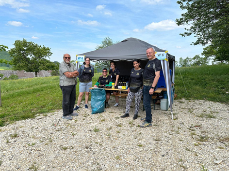 Hospizmitarbeiter unterstützen Albtraum 100