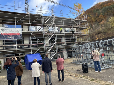 Richtfest beim Hospizneubau in Geislingen