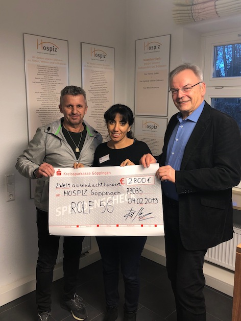 Rolf Straubinger spendet seine Geburtstagsgeschenke